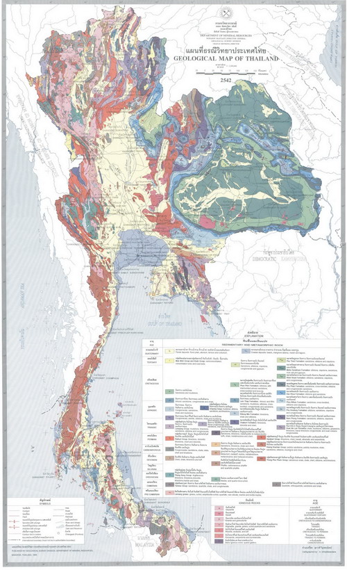 Geological Map Of Thailand
