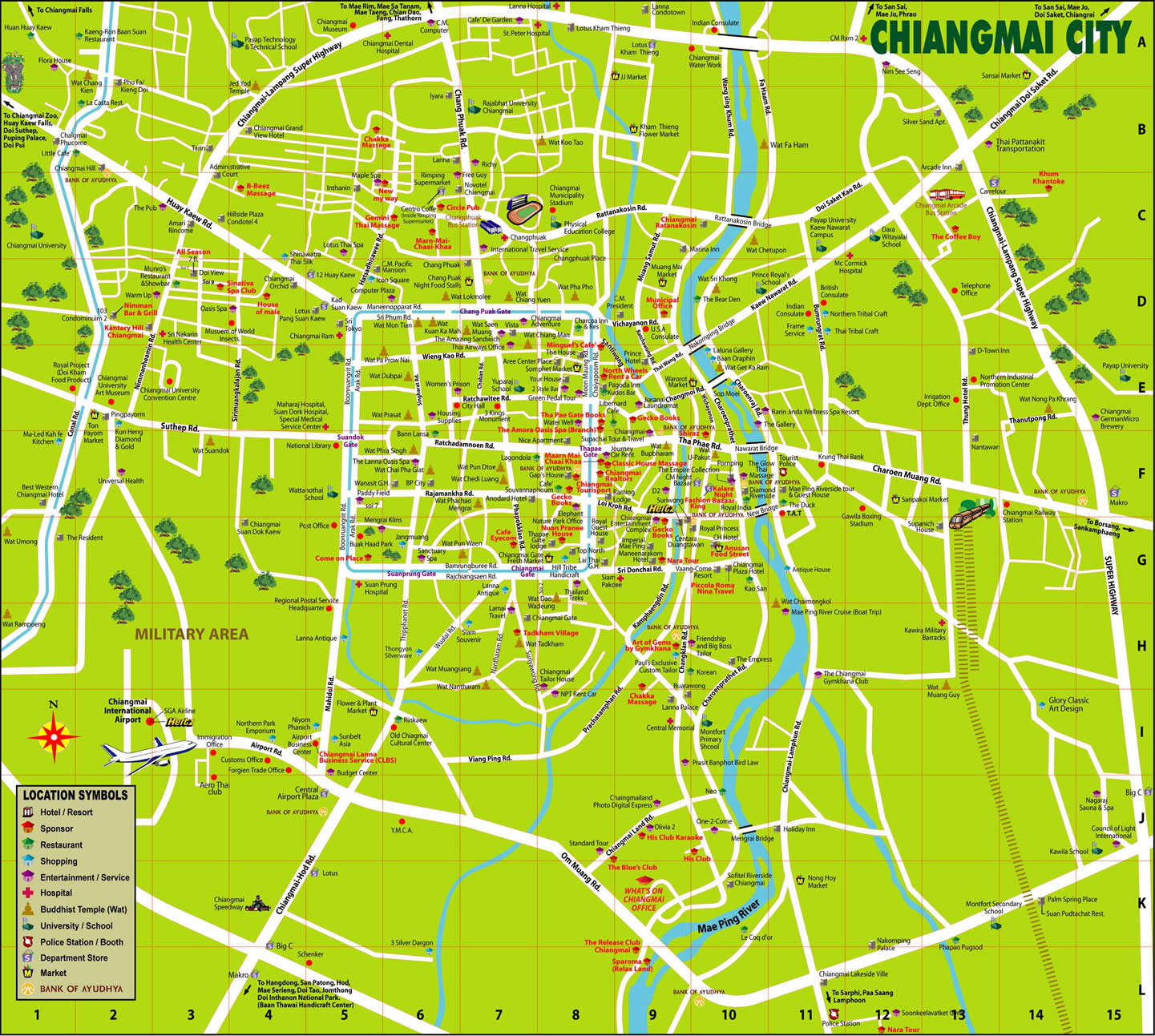 Chiangmai City Map