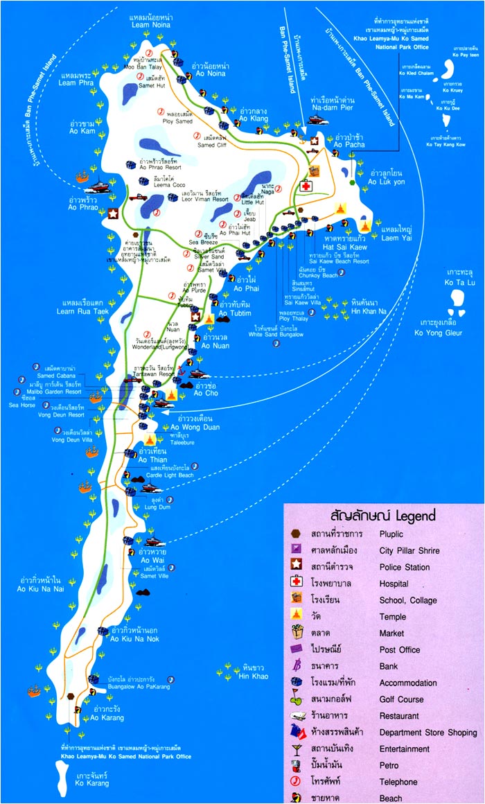 Koh Samet Map